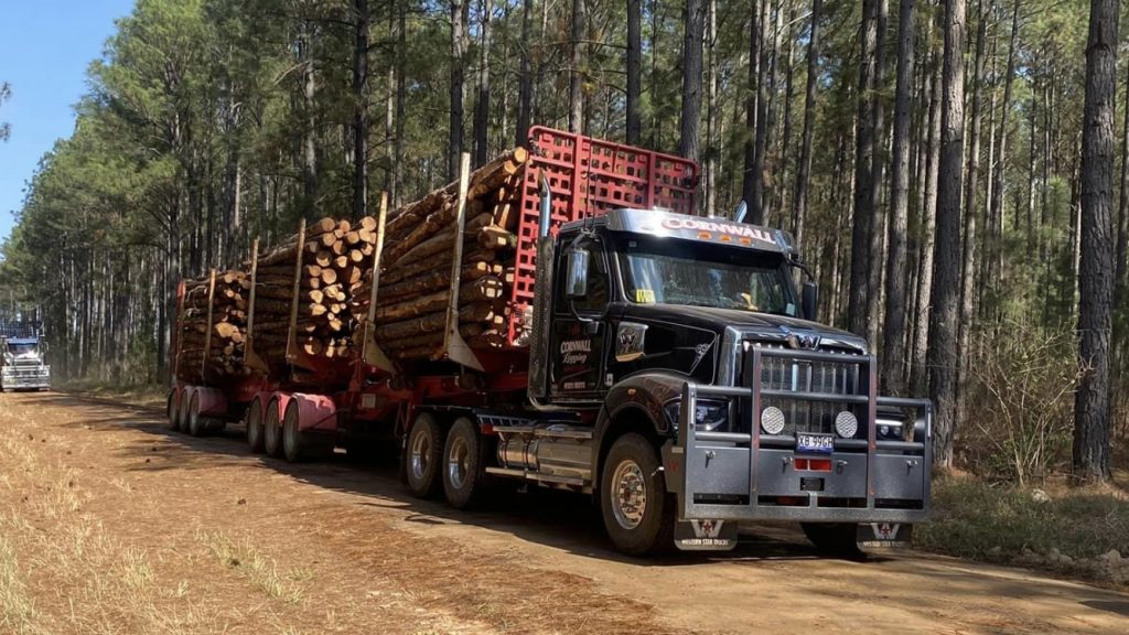 Western Star logging trucks in Australia